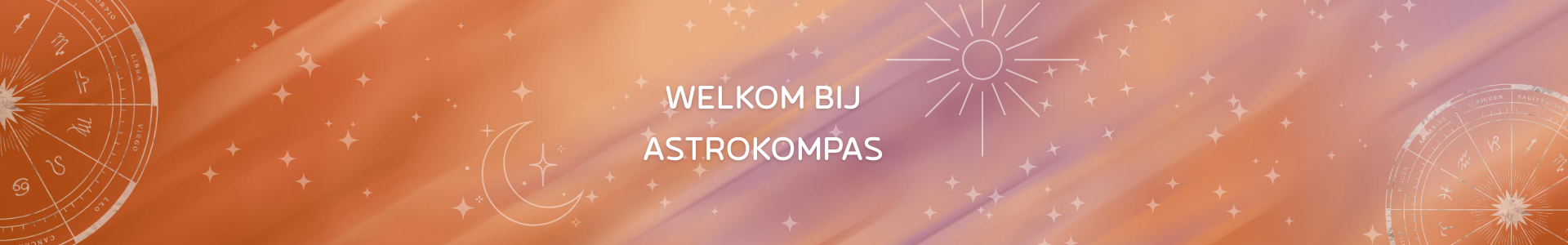 banner met tekst welkom